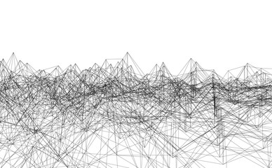 Architectural drawing. Geometric background