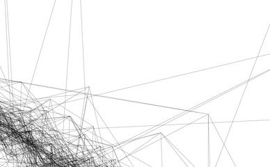 Architectural drawing. Geometric background