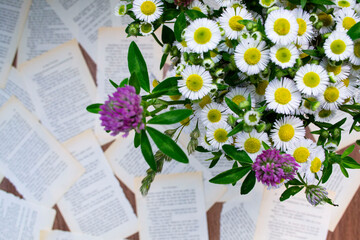 bouquet of flowers in a vase