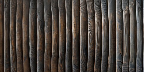 A detail of a wooden wall with linear relief and texture