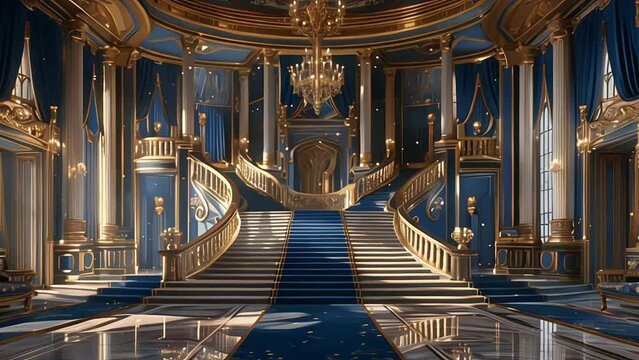 Palace interior background castle hall