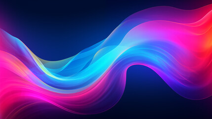 Fluid Gradient Waves in Multicolor Abstract Design
