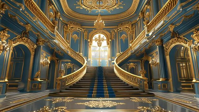 Palace interior background castle hall