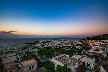 Naklejka premium Sunset in Casamicciola Terme - Ischia Island