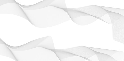 Banner with wavy lines, abstract background. line composition simple minimalistic design.