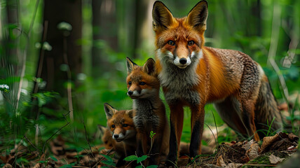 Ein Fuchs im Wald