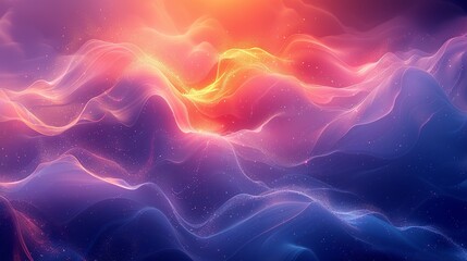 Sky-themed abstract designs with atmospheric elements and vibrant colors create a sense of openness and freedom ideal for uplifting and creative projects Background Illustration, Bright color tones,