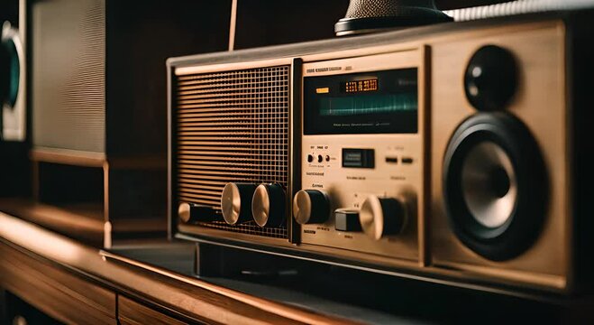 Old radio set.
