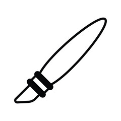 A tool with a sharp blade used for slicing or trimming materials like paper, cardboard, or fabric