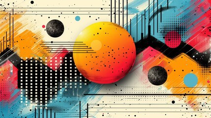 Abstract shapes backgrounds with dynamic compositions and vibrant colors create a modern and artistic look perfect for contemporary and creative designs Background Illustration, Bright color tones, ,
