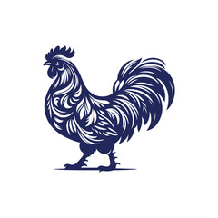 Chicken silhouette vector Clip art isolated design illustration