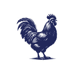 Chicken silhouette vector Clip art isolated design illustration