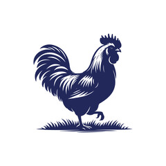 Chicken silhouette vector Clip art isolated design illustration