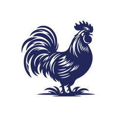 Chicken silhouette vector Clip art isolated design illustration