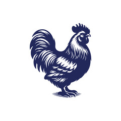 Chicken silhouette vector Clip art isolated design illustration