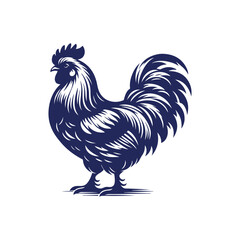 Chicken silhouette vector Clip art isolated design illustration