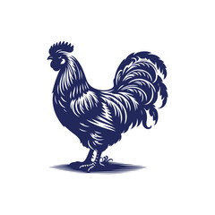 Chicken silhouette vector Clip art isolated design illustration