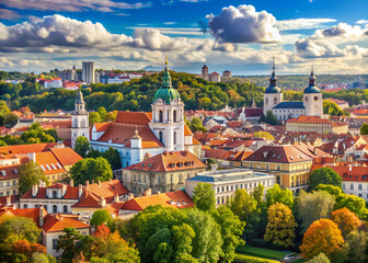 Vilnius aerial view