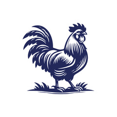 Chicken silhouette vector Clip art isolated design illustration