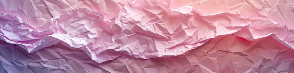 Obraz premium Horizontal background with the texture of crumpled packaging soft translucent paper. A pattern with a paper texture of Silence. Craft paper. For packaging, transportation, and gifts.