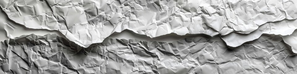 Obraz premium Horizontal background with the texture of crumpled packaging soft translucent paper. A pattern with a paper texture of Silence. Craft paper. For packaging, transportation, and gifts.