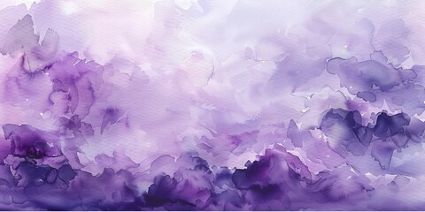 Fototapeta premium Abstract Watercolor Painting in Purple Hues