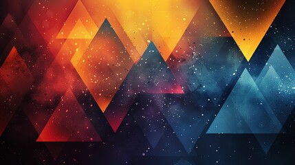 Triangle backgrounds with geometric shapes and vibrant colors create a modern and dynamic look ideal for contemporary and stylish designs Background Illustration, Bright color tones, , Minimalism,