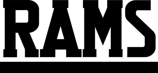 Rams - Sports Team Graphic 