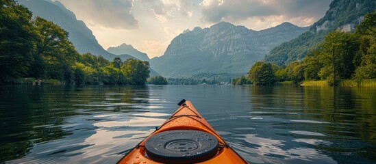 Kayaking Through Majestic Mountains