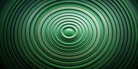 Naklejka premium Abstract background with dark green concentric circles and smooth texture, abstract, background, circles, concentric