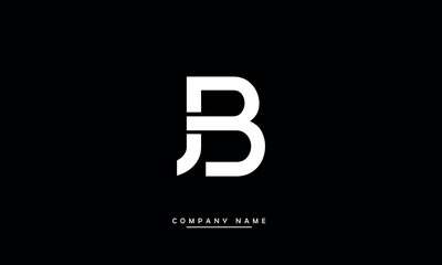 JB, BJ J, B Abstract Letters Logo Monogram