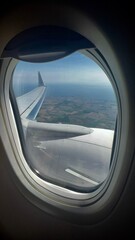 The view from airplane window