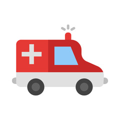 Ambulance flat icon