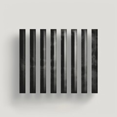 Obraz premium Modern barcode design on pristine white background with sleek lines and minimalist appearance
