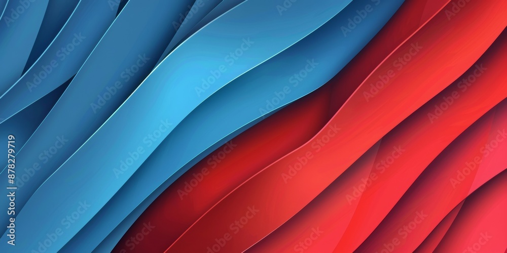 Poster blue red abstract presentation background with stripes lines