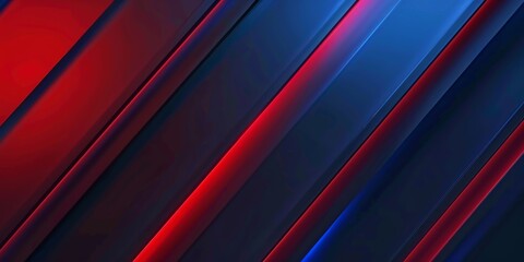 Obraz premium Blue red abstract presentation background with stripes lines
