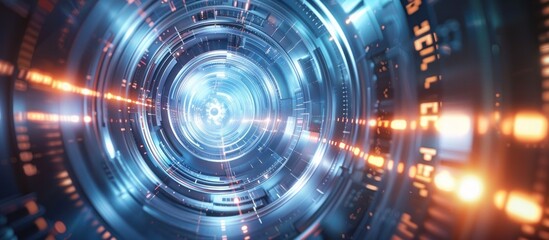 Obraz premium Abstract Futuristic Technology Background