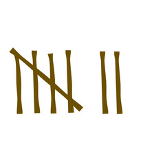 Hand Drawn Tally Mark