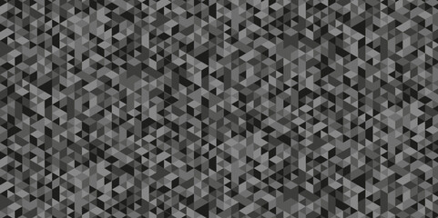 Vector Seamless geometric pattern technology with shapes. Abstract geometric background triangle wallpaper. Black and Gray polygonal background.	
