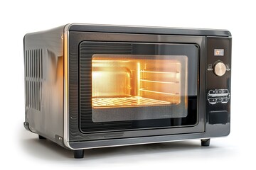 Black  Oven on White Background