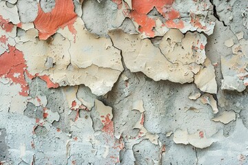 Cracked and Peeling Paint on a Wall