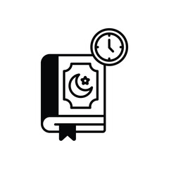 Recitation of the Quran vector icon