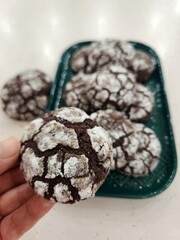 chocolate chip cookies on a plate