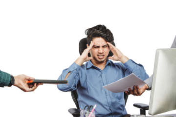 Photo Of Overworked Employee Facing Broken Promises Workplace Reality vs. Expectations