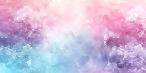 Fototapeta premium Abstract Watercolor Painting with Pink and Blue Tones