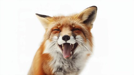 Obraz premium red fox isolated