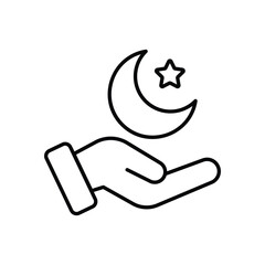 Taraweeh Prayers vector icon