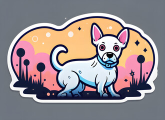 Naklejka premium dog generative ai