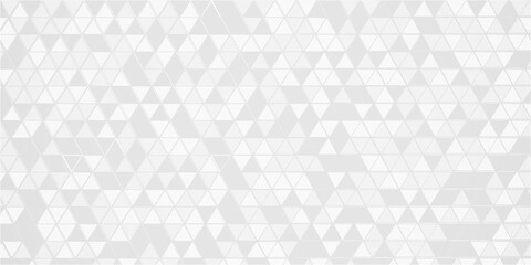 Abstract digital grid light pattern white Polygon Mosaic triangle Background, business and corporate background. geometric seamless technology gray and white triangle element light background. 