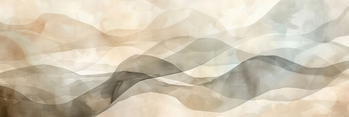 Obraz premium Abstract Landscape with Soft Colors